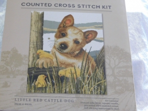 Fiona Jude Country Thread Cross Stitch Kit - Little Red Cattle Dog